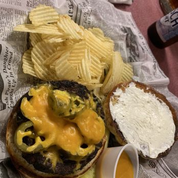 Traks Bar and Grill - Bobcat jalapeño burger - American Near Me - Brethren, Michigan Traks Bar and Grill - Bobcat jalapeño burger - American Near Me - Brethren, Michigan