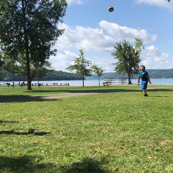Glimmerglass State Park - Great weather for the kids to take a dip and play. Folks maintain safe distance.  The place is a great place to relax. - Parks Near Me - Cooperstown, New York