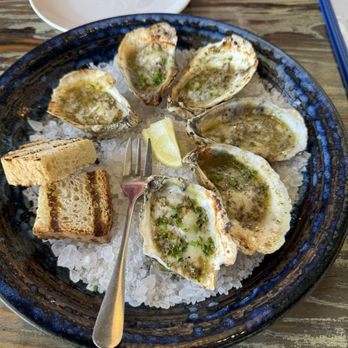 Casa Pearl - Chargrilled oysters- great Parmesan butter - Seafood Near Me - Williamsburg, Virginia