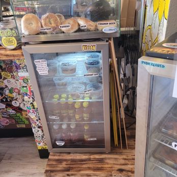 Villon Coffee - Bagels, oatmeal bites, and juices. Some in the cold case, some in the display case. - Coffee & Tea Near Me - Melbourne, Florida