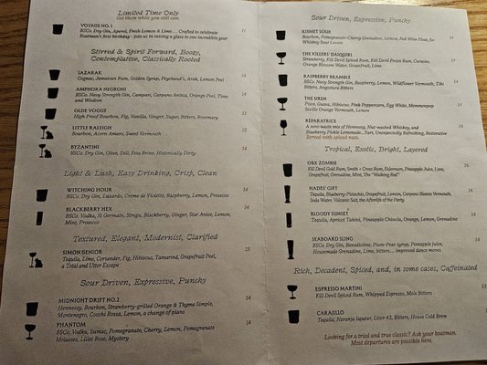 Menu photo 1 Boatman Spirits Raleigh, NC