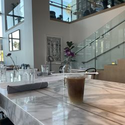 Seating area Espresso Latte iced coffee