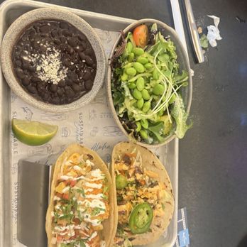 Pacific Catch - Sea bass  & Steak Taco Platter (2) - Seafood Near Me - San Mateo, California