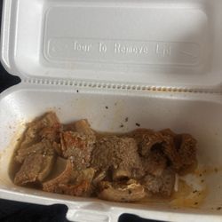 I've already eaten some of the tripe already!