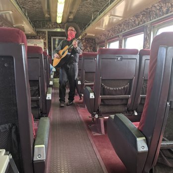 Grand Canyon Train Ride - Singing cowboy during the trip - Train Stations Near Me - Williams, Arizona Grand Canyon Train Ride - Singing cowboy during the trip - Train Stations Near Me - Williams, Arizona