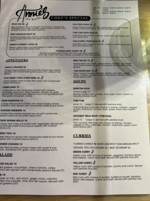Menu photo 3 Annie's Thai Kitchen Jackson, WY