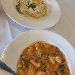 Gnocchi & L Linguine Carbonara