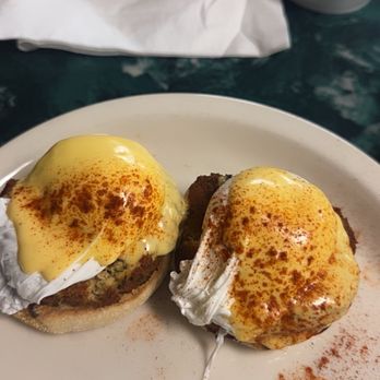 Clary's Cafe - Crab Cakes Benedict (a Clary's Original) - Breakfast & Brunch Near Me - Savannah, Georgia Clary's Cafe - Crab Cakes Benedict (a Clary's Original) - Breakfast & Brunch Near Me - Savannah, Georgia