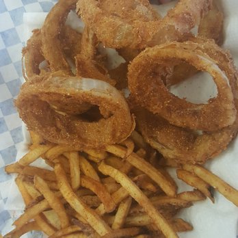 Rocket Burger & Subs - Onion rings (need more batter) and fries - Burgers Near Me - Phoenix, Arizona Rocket Burger & Subs - Onion rings (need more batter) and fries - Burgers Near Me - Phoenix, Arizona