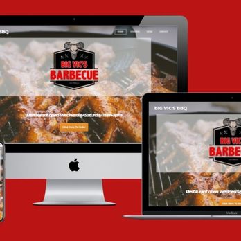Evident Business Solutions - Big Vic's BBQ website - Web Design Near Me - Modesto, California