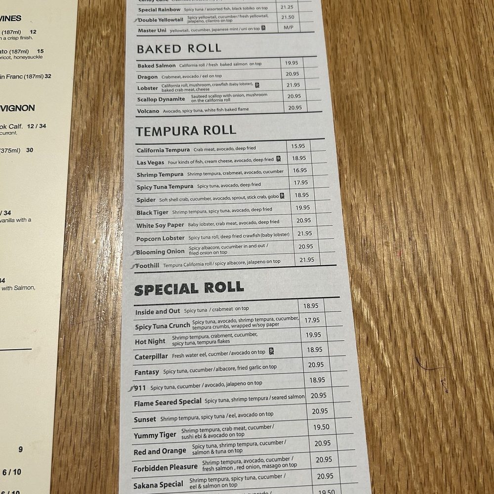 Sakana sushi - Rolls to order. - Japanese Near Me - La Canada Flintridge, California Sakana sushi - Rolls to order. - Japanese Near Me - La Canada Flintridge, California