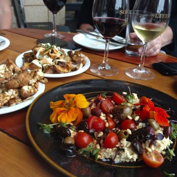 Solterra Winery & Kitchen - Hummus plate, roasted Cauliflower and potatoes. - Wine Bars Near Me - Encinitas, California Solterra Winery & Kitchen - Hummus plate, roasted Cauliflower and potatoes. - Wine Bars Near Me - Encinitas, California