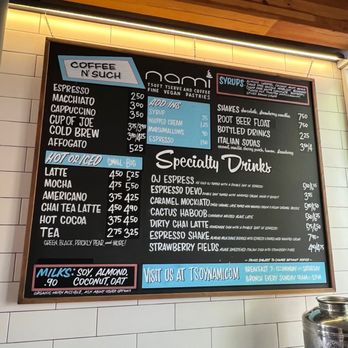 Nami - Menu - Coffee & Tea Near Me - Phoenix, Arizona Nami - Menu - Coffee & Tea Near Me - Phoenix, Arizona