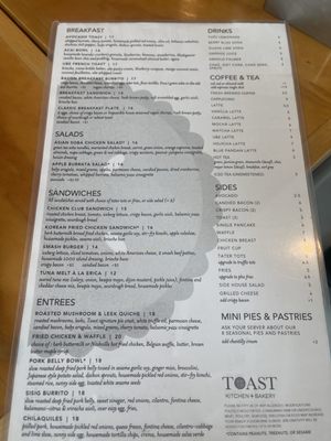 Menu photo 1 Toast Kitchen & Bakery Tustin, CA