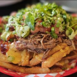 Jackie's Place - Scoop's "Not Yo" Nachos with smoked pulled pork