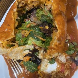 Super Wet Burrito (vegetarian version) Super Wet Burrito (vegetarian version)