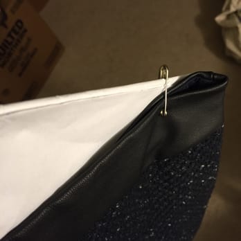 Martini Cleaners - Leather lining ban was safety pinned to the hanger - Laundry Services Near Me - San Francisco, California Martini Cleaners - Leather lining ban was safety pinned to the hanger - Laundry Services Near Me - San Francisco, California
