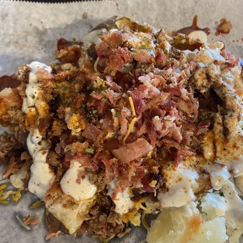 Daddy B’s - Baked potato with chopped brisket. - Sandwiches Near Me - Tulsa, Oklahoma