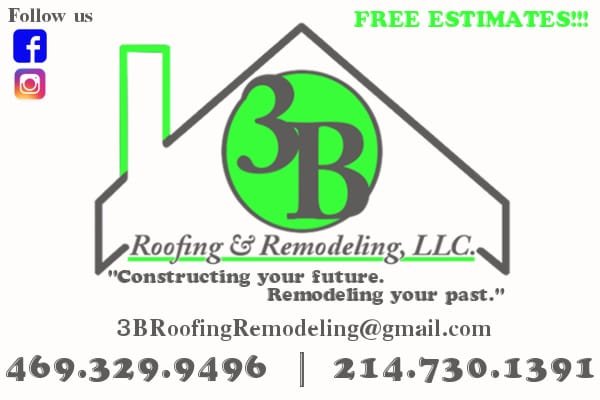 3B Roofing & Remodeling Logo