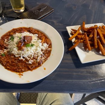 JJ’s Bar and Grille - Gumbo and sweet potato fries!  Yum - Comfort Food Near Me - Apollo Beach, Florida