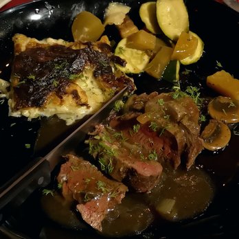 Salmon n' Bannock - Venison Tenderloin - The meat was cold when it arrived at our table. Overall a very meh dish regardless. - Canadian (New) Near Me - Vancouver, British Columbia Salmon n' Bannock - Venison Tenderloin - The meat was cold when it arrived at our table. Overall a very meh dish regardless. - Canadian (New) Near Me - Vancouver, British Columbia