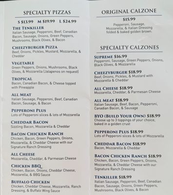 Menu photo 2 Dockside Pizza Park Hill, OK Menu photo 2 Dockside Pizza Park Hill, OK