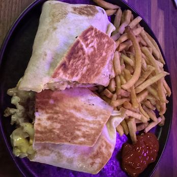 Tin Cup Social - a plate of food including a burrito, fries and ketchup - Venues & Event Spaces Near Me - Fairport, New York Tin Cup Social - a plate of food including a burrito, fries and ketchup - Venues & Event Spaces Near Me - Fairport, New York
