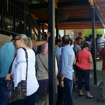 Franklin Barbecue - The line at opening hour. - Barbeque Near Me - Austin, Texas