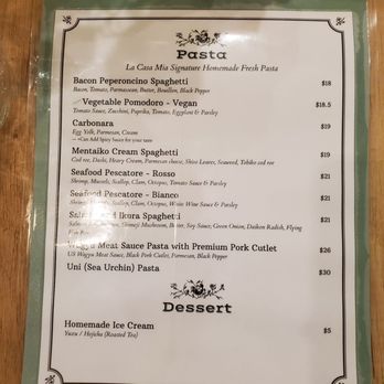 La Casa Mia - menu pt 2 - Italian Near Me - Milpitas, California La Casa Mia - menu pt 2 - Italian Near Me - Milpitas, California
