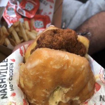 Fry The Coop - Donut Fried Chicken Sandwich with Fries - American Near Me - Chicago, Illinois Fry The Coop - Donut Fried Chicken Sandwich with Fries - American Near Me - Chicago, Illinois