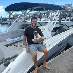 Salty Sandbars Key West - Captain Anthony and 1st mate Mystic