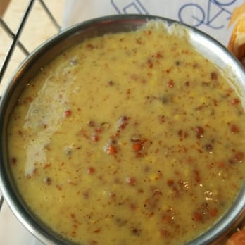 Cochon Dingue Lebourgneuf - The mustard that comes with the Bretzdog. It is not the processed bottled stuff!! Real delicious mustard with mustard seeds - French Near Me - Quebec City, Quebec Cochon Dingue Lebourgneuf - The mustard that comes with the Bretzdog. It is not the processed bottled stuff!! Real delicious mustard with mustard seeds - French Near Me - Quebec City, Quebec