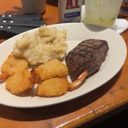 Sirloin and crispy shrimp (Lunch menu) Sirloin and crispy shrimp (Lunch menu)