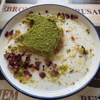 Yafa Bakery & Cafe - Pistacho Kunafah - Bakeries Near Me - Somerville, Massachusetts