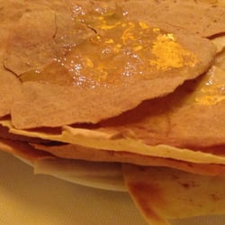 Ristorante Sardegna - Pane carasau aka Sardinian music bread since your mouth makes (crispy crackling) music while you eat it