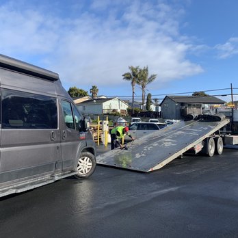 Auto Care Towing - Samuel carefully loading up our Van. - Towing Near Me - Watsonville, California Auto Care Towing - Samuel carefully loading up our Van. - Towing Near Me - Watsonville, California