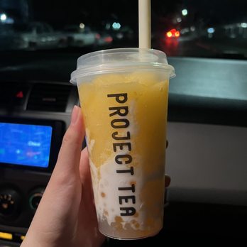 Project Tea - Mango slush and mango boba - Bubble Tea Near Me - Chico, California