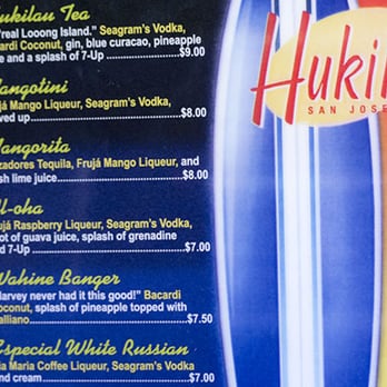 Hukilau - Cocktails menu #2 - Hawaiian Near Me - San Jose, California Hukilau - Cocktails menu #2 - Hawaiian Near Me - San Jose, California