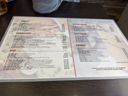 Menu photo 7 Pho XL Mississauga, ON