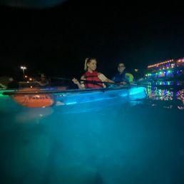 First Time Night Kayaking