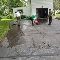 Vaz Paving - residential sealcoating WIP