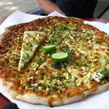 Cheese Board Pizza - the amazing cilantro, corn, lime, and feta cheese pizza. SO AWESOME - Pizza Near Me - Berkeley, California Cheese Board Pizza - the amazing cilantro, corn, lime, and feta cheese pizza. SO AWESOME - Pizza Near Me - Berkeley, California