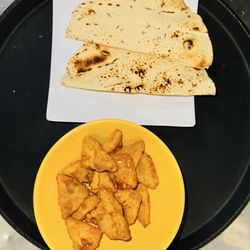 Papadum and Paneer Pokora