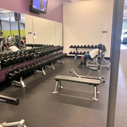 Anytime Fitness - Free Weights - All of our machines have the appropriate safety devices so that we can operate 24 hrs a day.
