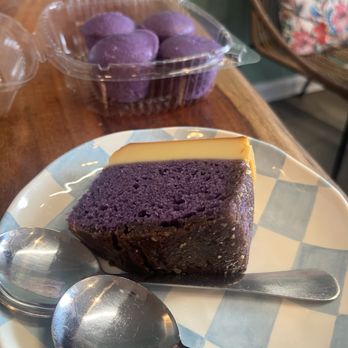 Kamayan Atl - Ube flan cake and ube pato with halaya filling--I preferred the pato. - Filipino Near Me - Doraville, Georgia
