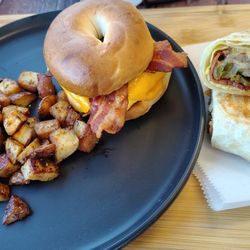 The Local Deli - Breakfast Sandwich and Burrito