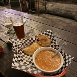 Grilled cheese and tomato soup