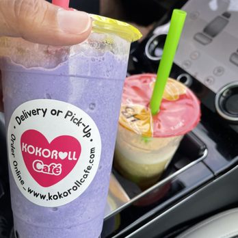 Kokoroll Cafe - Blended ube slushie with boba at 50% sweetness. The best ube boba I've had. - Bubble Tea Near Me - Torrance, California Kokoroll Cafe - Blended ube slushie with boba at 50% sweetness. The best ube boba I've had. - Bubble Tea Near Me - Torrance, California