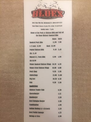 Menu photo 3 Inner City Blues Richmond, VA Menu photo 3 Inner City Blues Richmond, VA
