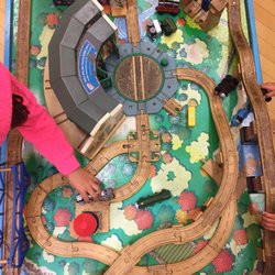 Barnes & Noble - Train table in the kids area
